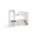 Cozinha Completa Suprema Branco/freijó/vidro Bronze 7 Peças