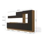 Cozinha Completa Suprema Freijó/preto 10 Peças