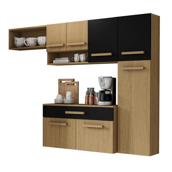 Cozinha Completa Suspensa Com Balcão Ruby 7 Portas 1 Gaveta A