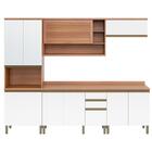 Cozinha Completa Thela Bárbara Armário E Balcão Freijó/branco