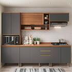 Cozinha Completa Thela Bárbara Armário E Balcão Freijó E Graf