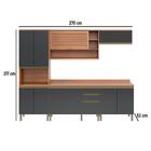 Cozinha Completa Thela Bárbara Armário E Balcão Freijó E Graf