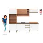 Cozinha Completa Thela Bárbara Torre Quente E Balcão P/ Pia F