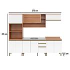 Cozinha Completa Thela Bárbara Torre Quente E Balcão P/ Pia F