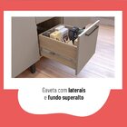 Cozinha Completa Thela Caiena Com Iluminação 5 Peças Mel/fumê