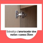 Cozinha Completa Thela Caiena Com Iluminação 5 Peças Mel/fumê