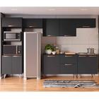 Cozinha Completa Thela Emília 6 Pçs C/armário E Balcão Preto