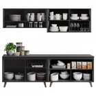 Cozinha Completa Thela Emília 8 Portas 1 Gaveta Preto 912411