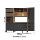 Cozinha Completa Thela Hibisco 9 Portas 3 Gavetas Aveiro/graf