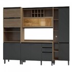 Cozinha Completa Thela Hibisco 9 Portas 3 Gavetas Aveiro/graf