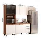 Cozinha Completa Torino 11 Portas 2 Gavetas Amêndola Touch/br