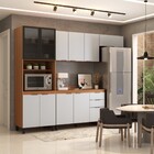 Cozinha Completa Torino 11 Portas 2 Gavetas Amêndola Touch/nu