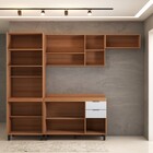 Cozinha Completa Torino 11 Portas 2 Gavetas Amêndola Touch/nu