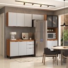 Cozinha Completa Torino 11 Portas 2 Gavetas Amêndola Touch/nu