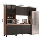 Cozinha Completa Torino 11 Portas 2 Gavetas Avena Touch/grafi