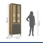 Cozinha Completa Torino Com 2 Aéreos, 1 Paneleiro Porta De Vi