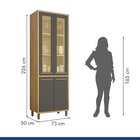 Cozinha Completa Torino Com Paneleiro Vidro Reflecta E 2 Armá