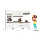 Cozinha Completa Torre Quente 5 Peças 100% Mdf Angela Bianco