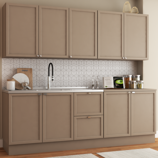 Cozinha Completa Trentino 9 Portas 2 Gavetas Fume - Panorama