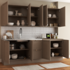 Cozinha Completa Trentino 9 Portas 2 Gavetas Fume - Panorama