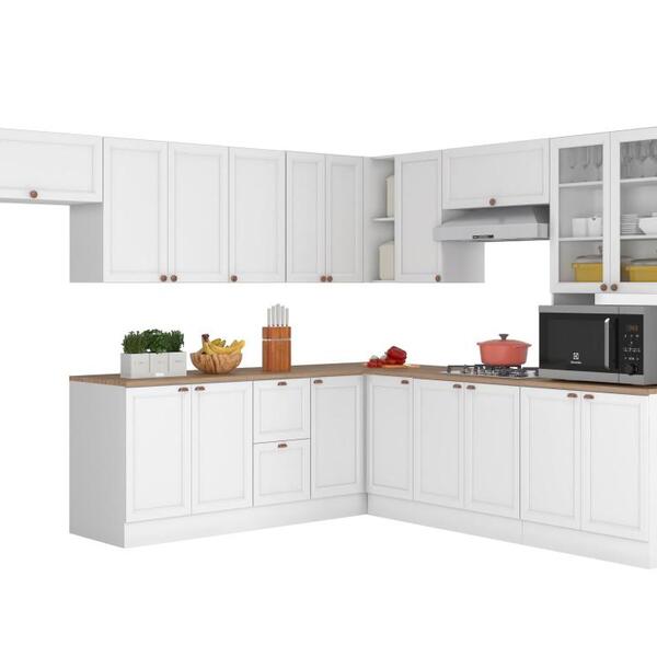 Cozinha Completa Unna 18 Portas 2 Gavetas 3 Nichos Poliman