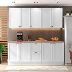 Cozinha Completa Unna 4 Peças 9 Portas Fumê Poliman