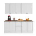 Cozinha Completa Unna 4 Peças 9 Portas Fumê Poliman