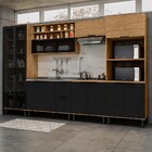 Cozinha Completa Valentina 11 Portas 2 Gavetas 100% Mdf Freij