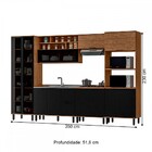 Cozinha Completa Valentina 11 Portas 2 Gavetas 100% Mdf Freij