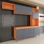 Cozinha Completa Vanessa 9 Portas 2 Gavetas Cinamomo/grafite