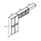 Cozinha De Aço 3 Peças Paneleiro Armário E Nicho Dona Maria