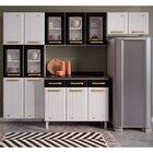 Cozinha De Aço 4 Peças 14 Portas 5 Vidros 3 Gavetas Diamante