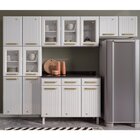 Cozinha De Aço 4 Peças 5 Vidros 14 Portas 3 Gavetas Diamante