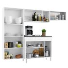 Cozinha De Aço 4 Peças 5 Vidros 14 Portas 3 Gavetas Diamante