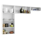 Cozinha De Aço Compacta 3 Peças 7 Portas 1 Nicho Smart  Branco