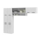 Cozinha De Aço Compacta 3 Peças Amanda Multimóveis Glass Cr60