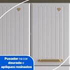 Cozinha De Aço Compacta 3 Peças Com Vidros 11 Portas Diamante