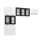 Cozinha De Aço Compacta 3 Peças Cr6069 Branco Preto