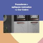 Cozinha De Aço Compacta 3 Peças Regina Multimóveis Glass Cr61