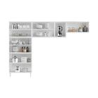 Cozinha De Aço Compacta 3 Peças Regina Multimóveis Glass Cr61