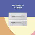 Cozinha De Aço Compacta 3 Peças Rose Multimóveis Cr6102 Branc