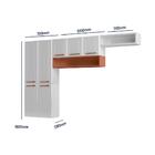 Cozinha De Aço Compacta 3 Peças Rose Multimóveis Cr6118 Branc