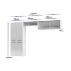 Cozinha De Aço Compacta 3 Peças Rose Multimóveis Glass Cr6111