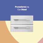 Cozinha De Aço Compacta 3 Peças Rose Multimóveis Glass Cr6111