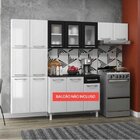 Cozinha De Aço Compacta 3 Peças Topázio Telasul Branco Com Pr