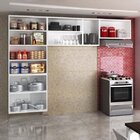 Cozinha De Aço Compacta 3 Peças Topázio Telasul Branco Com Pr