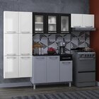 Cozinha De Aço Compacta 3 Peças Topázio Telasul Branco Com Pr