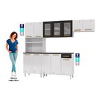 Cozinha De Aço Compacta 4 Peças 12 Portas 1 Gaveta Diamante B