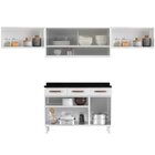 Cozinha De Aço Compacta 4 Peças 9 Portas 3 Gavetas Mirage New