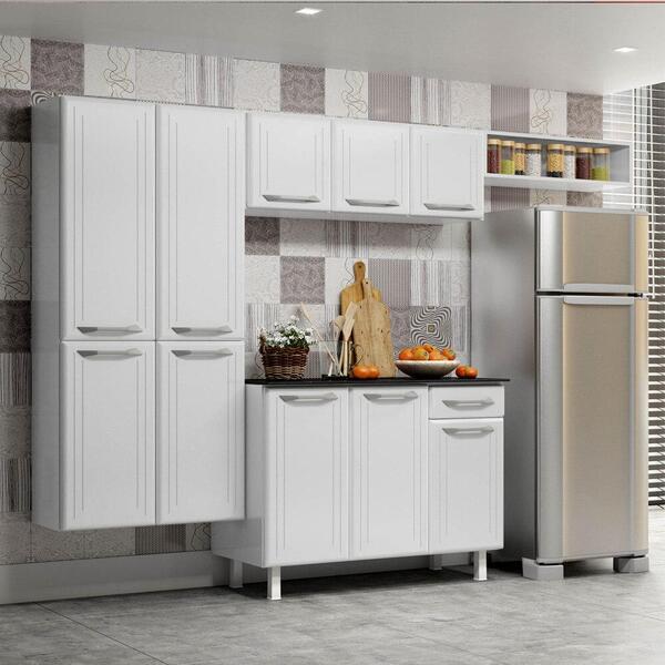 Cozinha De Aço Compacta 4 Peças Rose Multimóveis Smart Cr6107